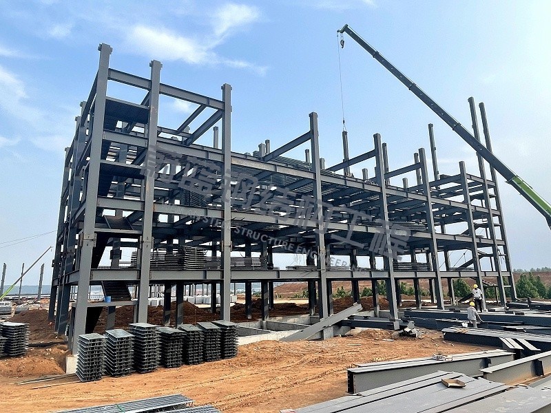 钢结构楼房框架.2