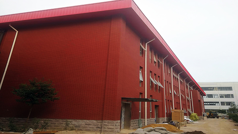 门式钢架钢结构工程：国安检测钢结构厂房